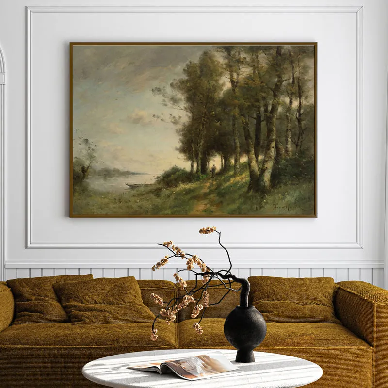 Fairy Glades Wood Wall Art With Frame - Black media 1