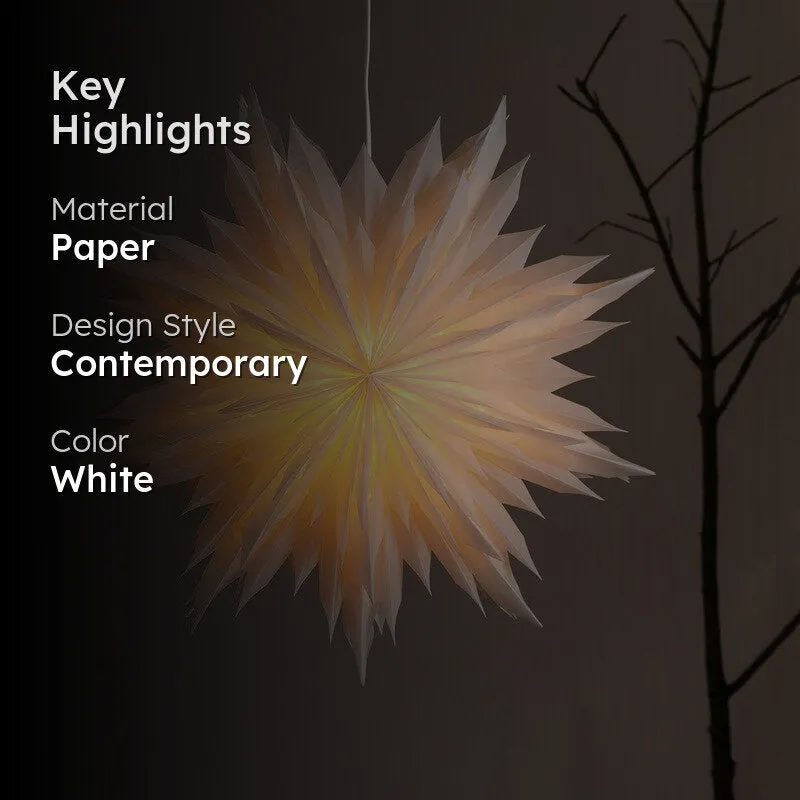 Fig Living Snowflake Flower Festive Light - White media 2