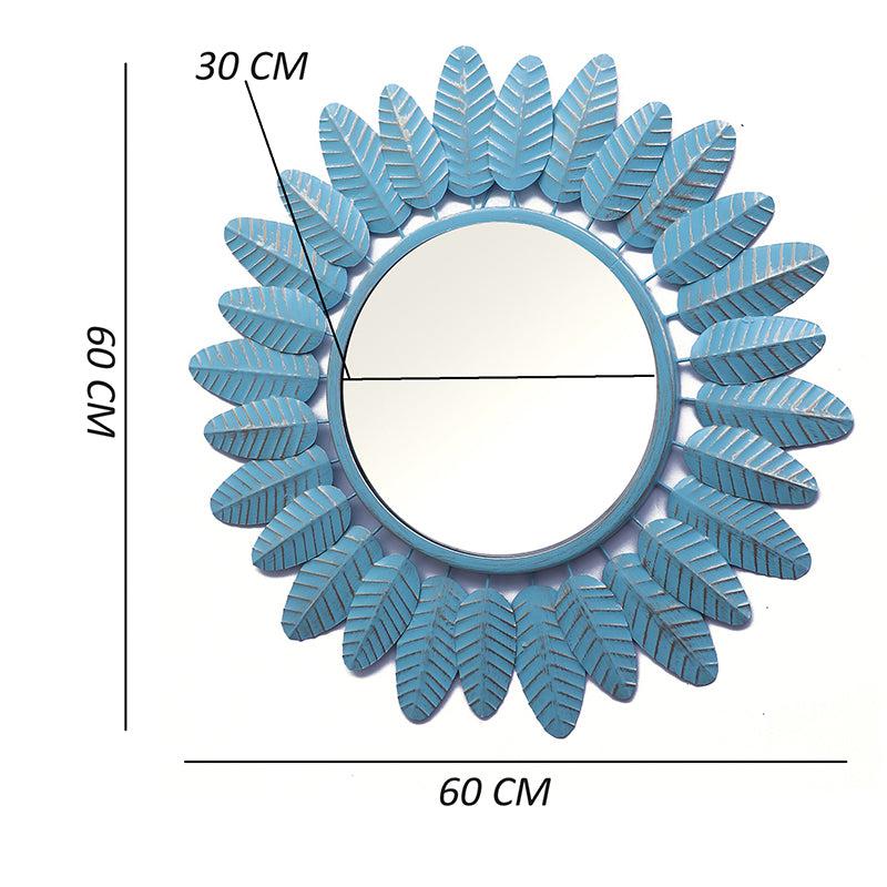 Eleya Bloom Wall Mirror - Blue media 5