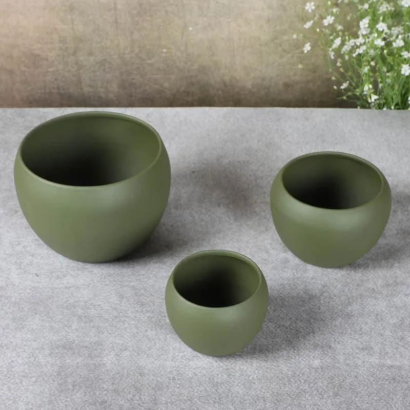 Ivera Dune Planter (Green) - Set Of Three media 3