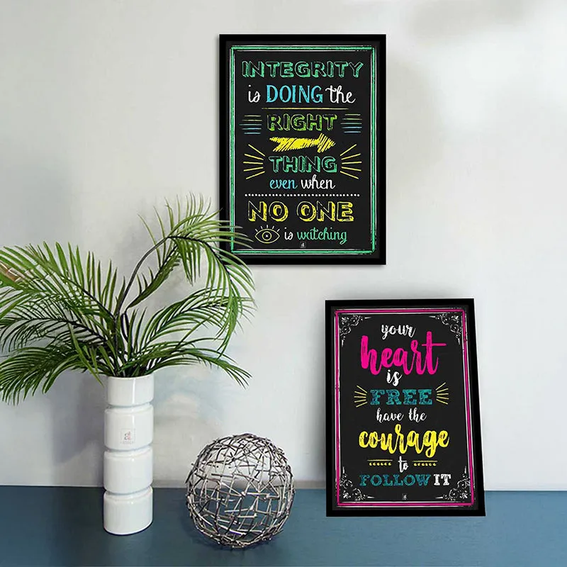 Heart & Courage Wall Art - Set Of Two media 3