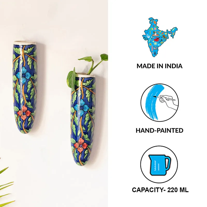 Bloom Lamo Handpainted Wall Planter - Set Of Two media 7