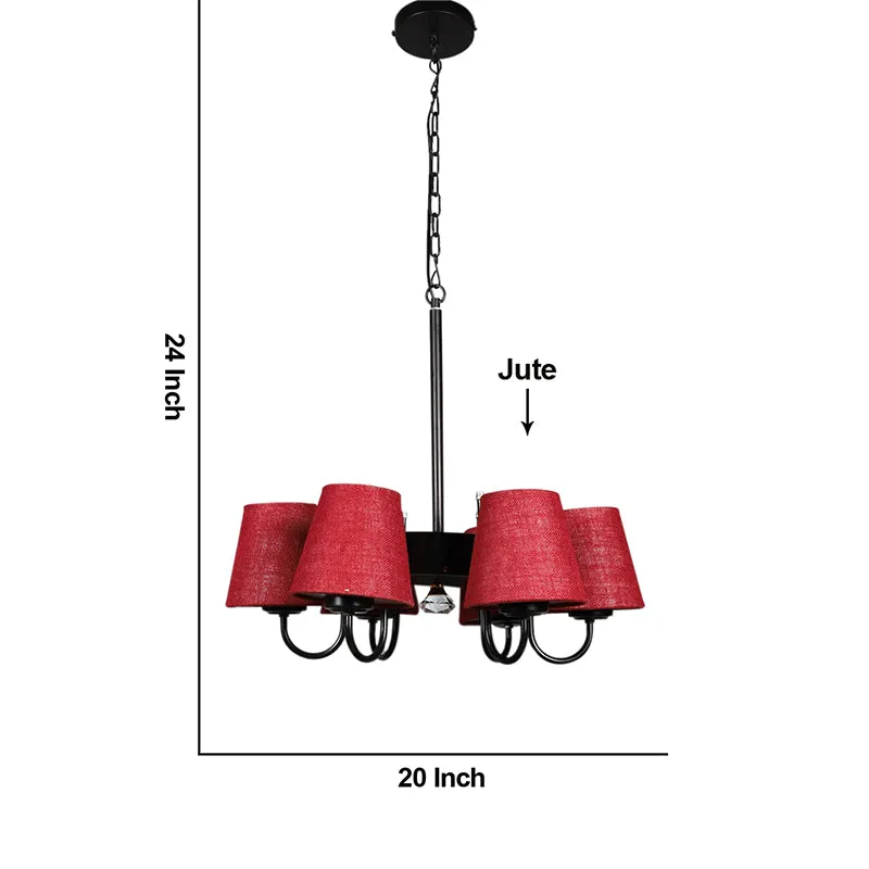 Viya Conical Ceiling Lamp - Maroon media 5