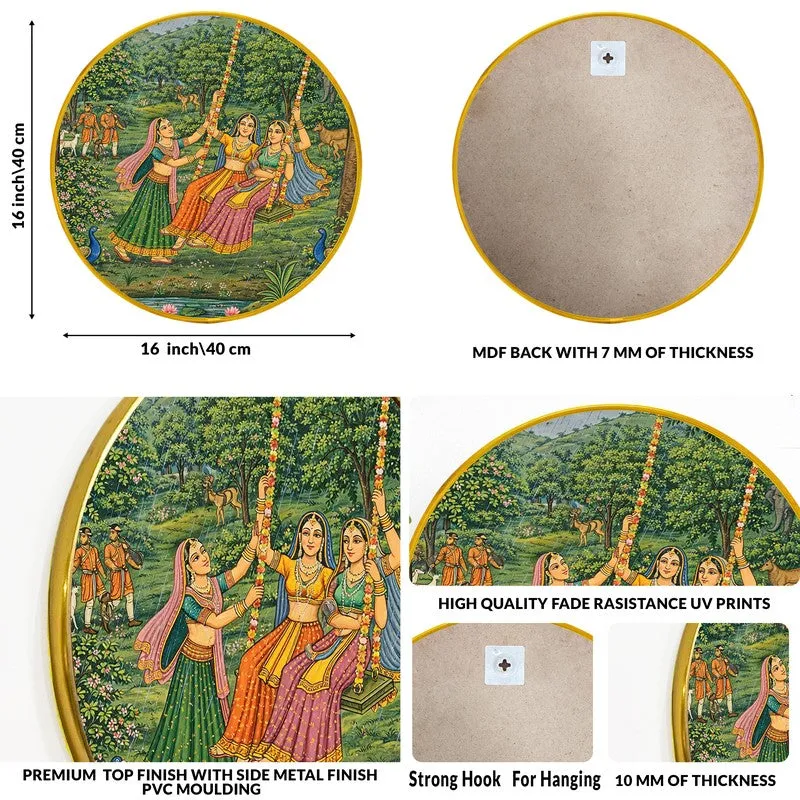 Traditional Village Scene Paper Wall Art media 10