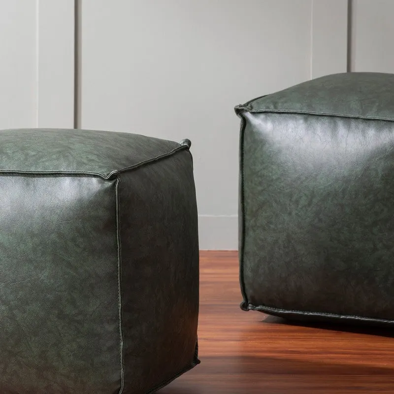 Balanced Proportion Pouffe - Green media 5