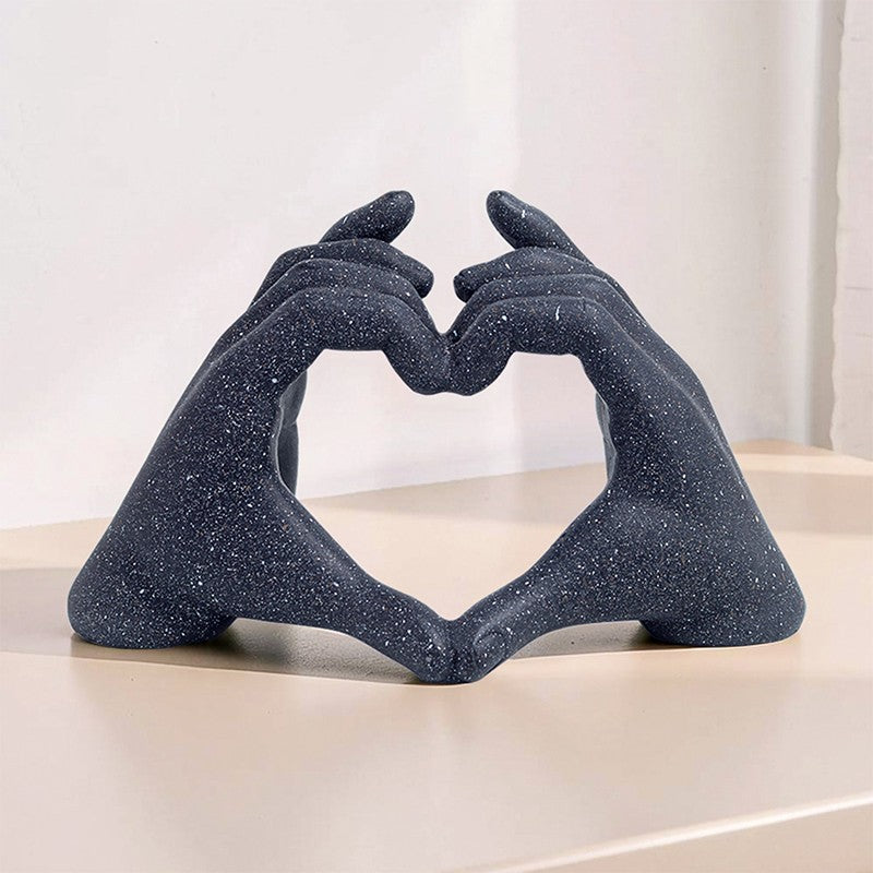Galaxy Heart Showpiece - Black