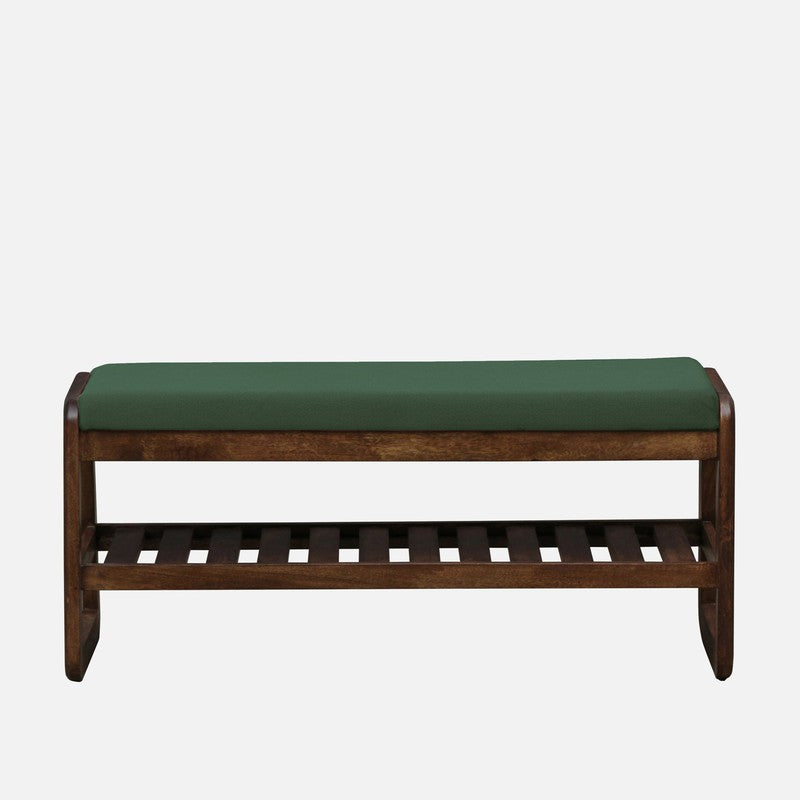 Tread Mango Wood Shoe Rack - Green media 3