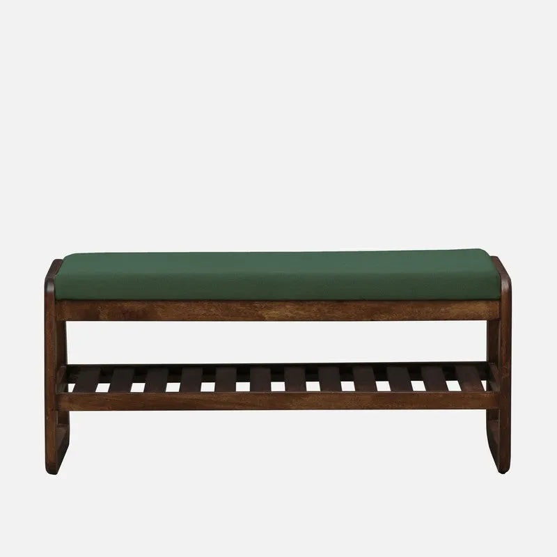 Tread Mango Wood Shoe Rack - Green media 3