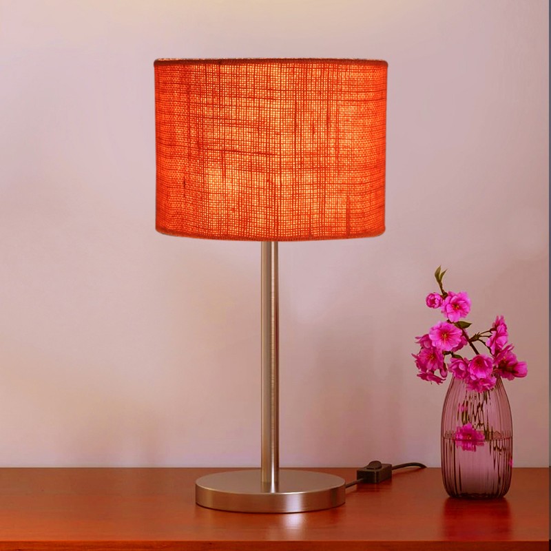 Noctra Drift Glow Metal Table Lamp - Orange media 3