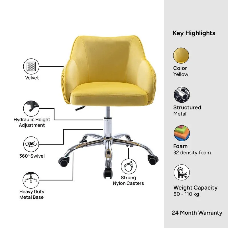 Seatron Metal Office Chair - Yellow media 9