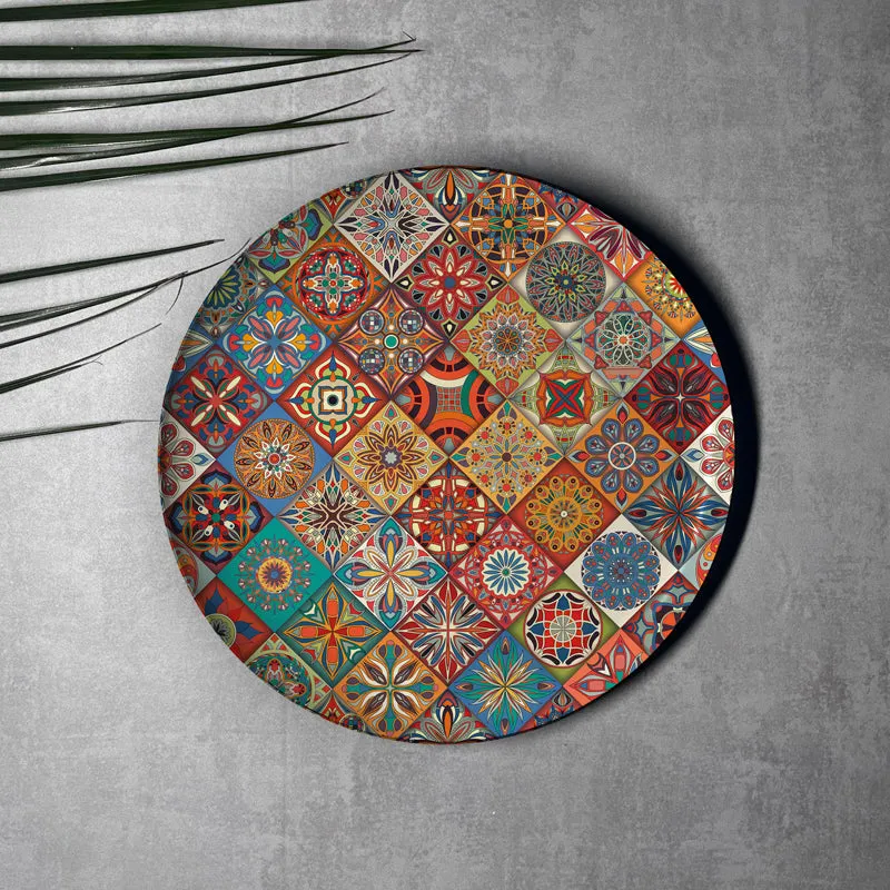 Vibrant Mosaic Metal Wall Plate - Set Of Five media 10