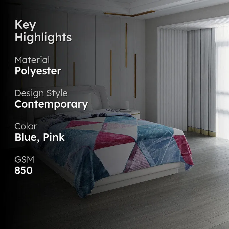 Monte Carlo Geometric Dreamscape Blanket - 850 GSM media 2