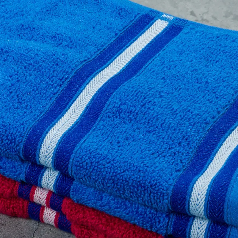 Nautica Dove Dual Down Cotton Hand Towel (Blue & Red) - Set Of Four media 5