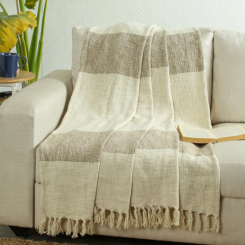 Elmii Cotton Throw - Beige media 1