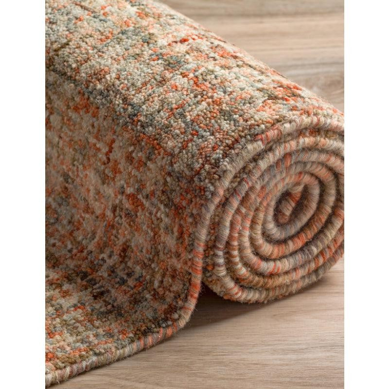 Handloom Hand Tufted Harmony Wool Rug - Red & Brown media 6
