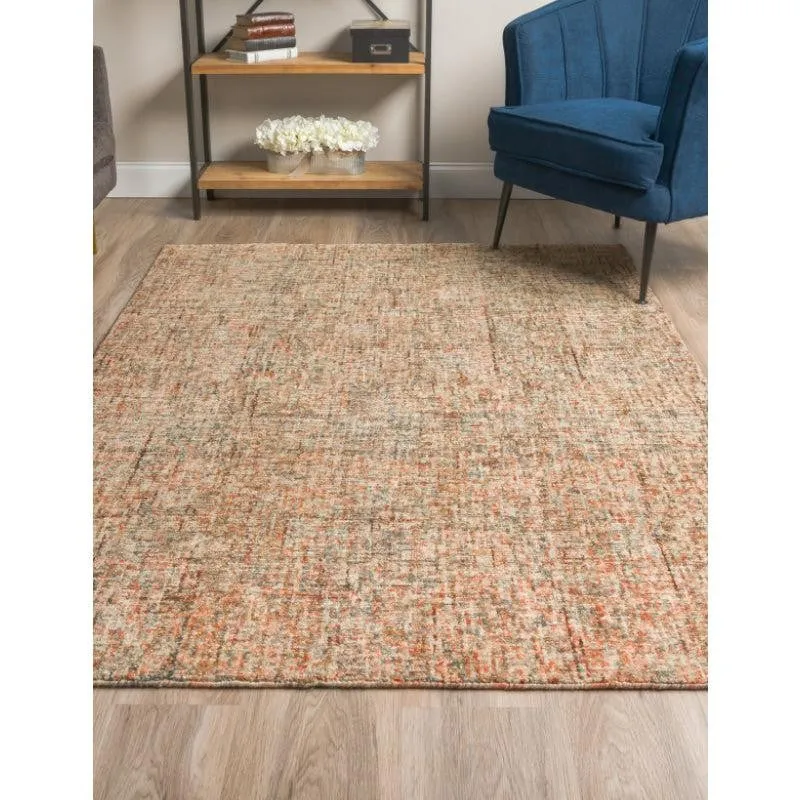 Handloom Hand Tufted Harmony Wool Rug - Red & Brown media 3