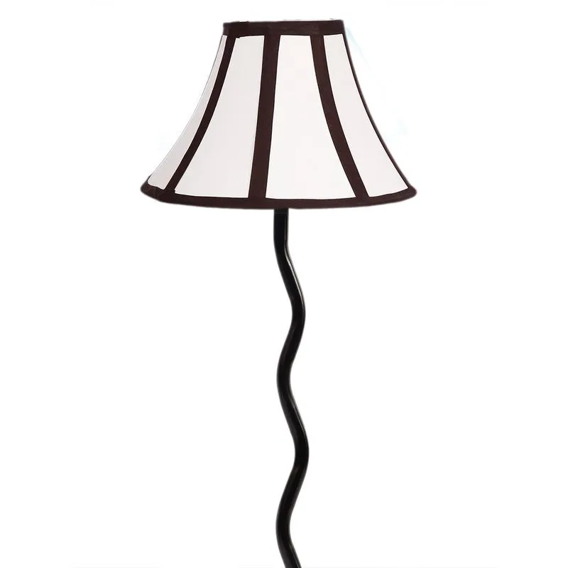 Amberal Cotton Table Lamp With Iron Base - White media 6