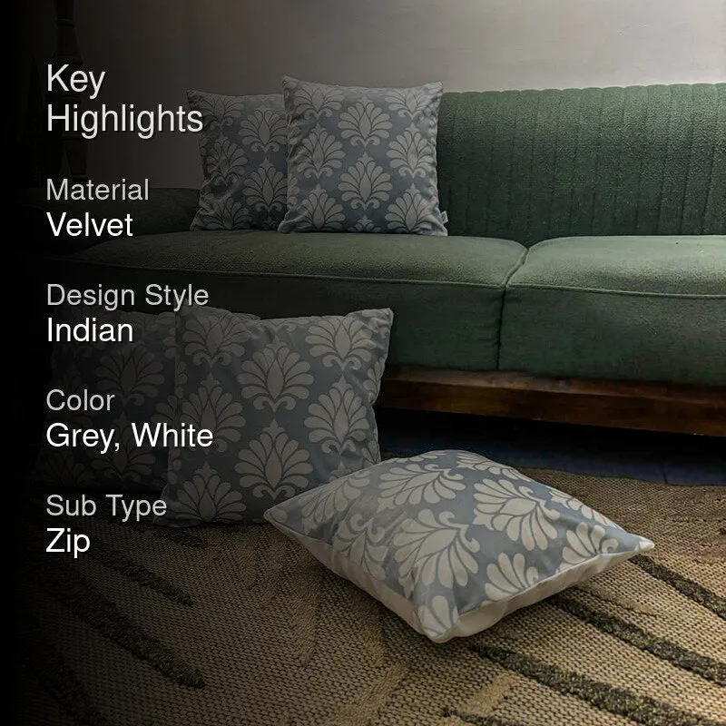 Imperial Indus Velvet Cushion Cover Set - Set Of Five media 2