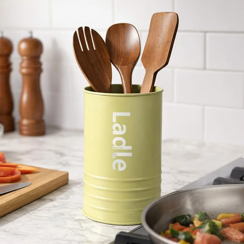 KitchenPlus Sturdy Cutlery Stand - Green media 4