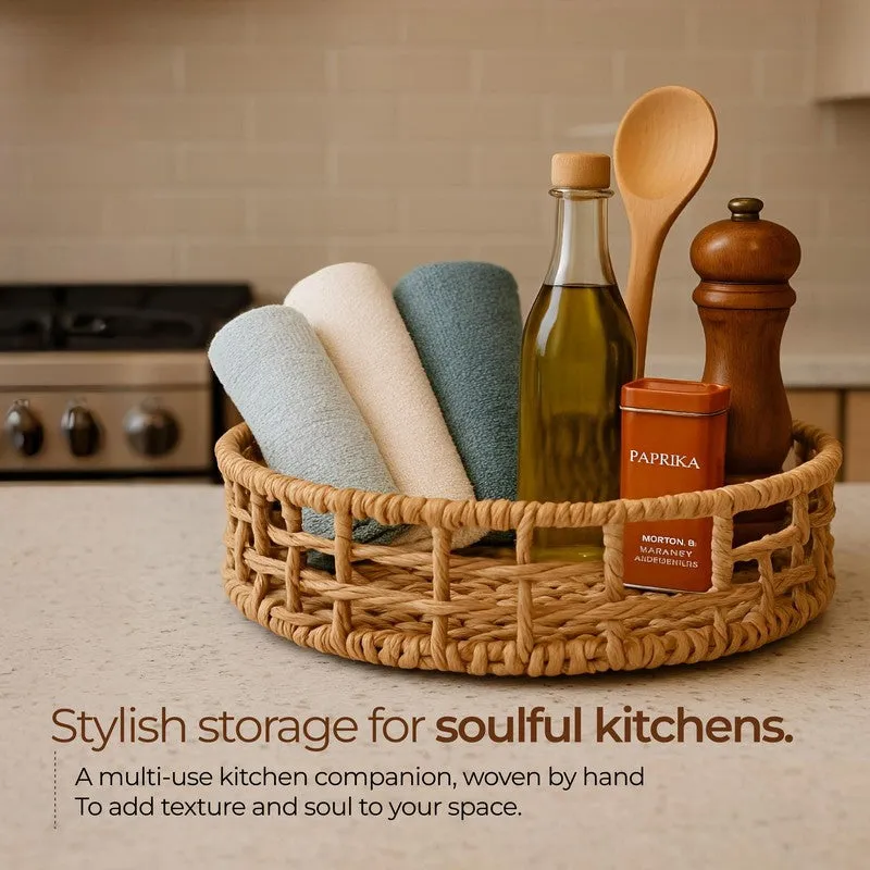 MeadowRaffia Storage Basket media 5