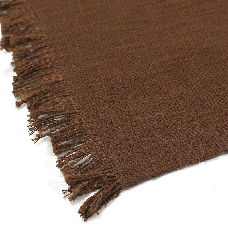 Premium Cotton Table Runner - Brown media 5