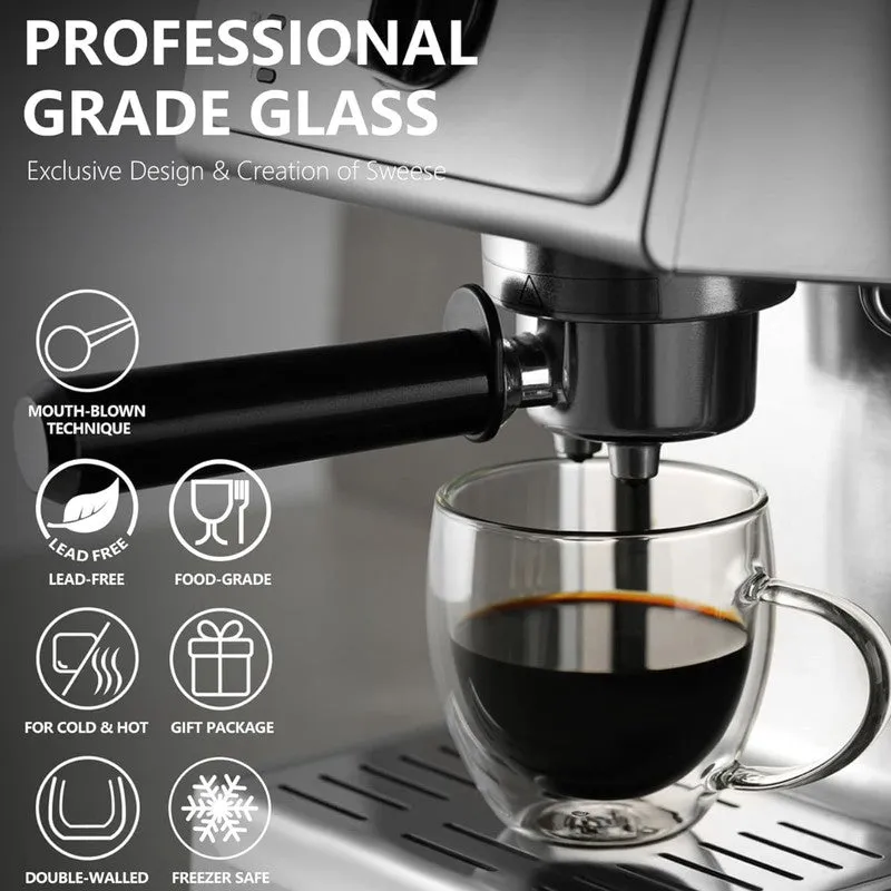 Elegant Glass Coffee Mug (250 mL Each) - Set Of Two media 9