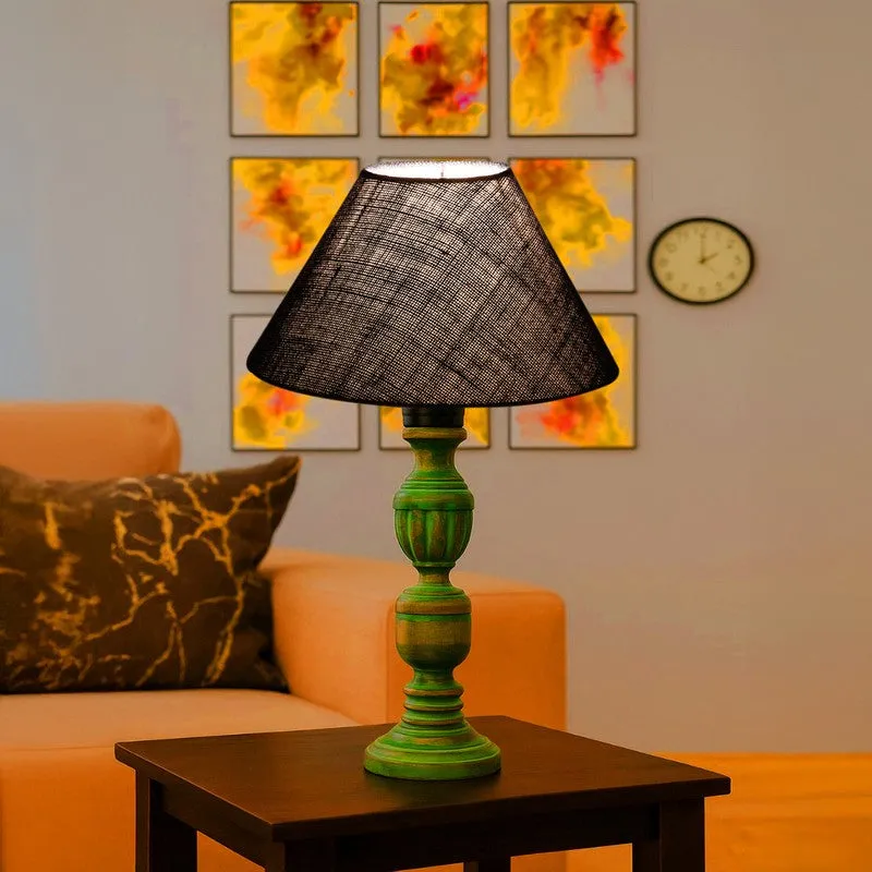 Arvello Velin Wooden Table Lamp - Blue media 3
