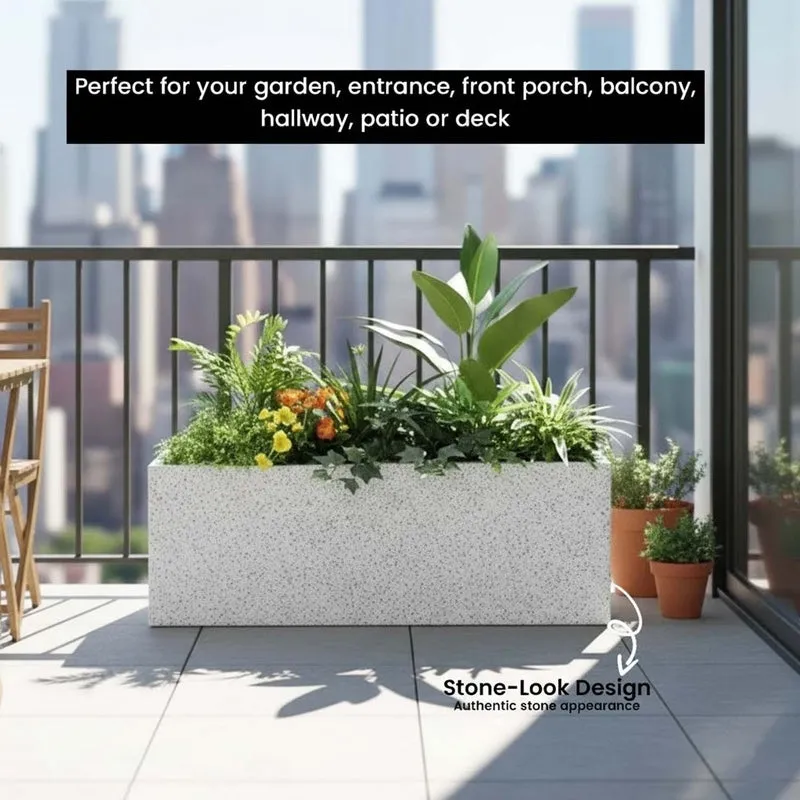 FloraEdge Planter - White - 6