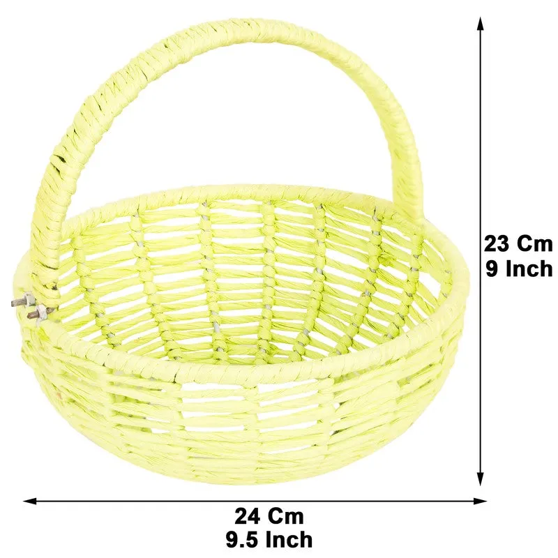 Opal Bloom (Raffia,Metal) Fruit Basket media 7