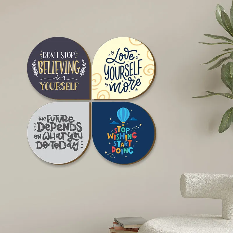 Start Doing Motivational MDF Wall Hanging - Four Piece Set media 1
