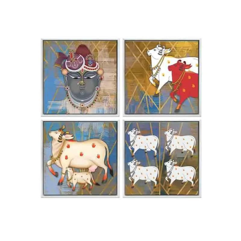 Nandi Wall Art - Set of Four media 4