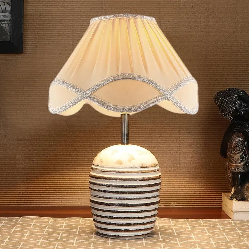 Aurivelle Cotton Table Lamp - White media 3
