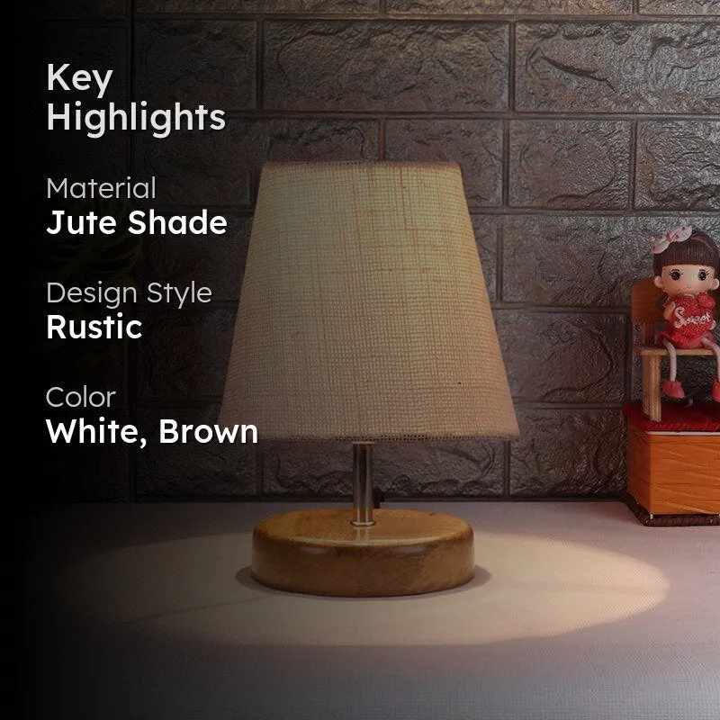Petricho Jute Table Lamp - White,Brown media 2