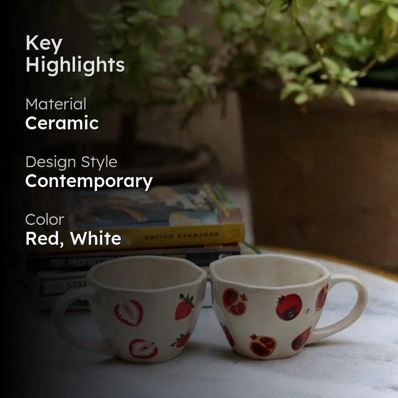 Hawke Ceramic Tea Cup (220 mL Each) - Set of Two media 2