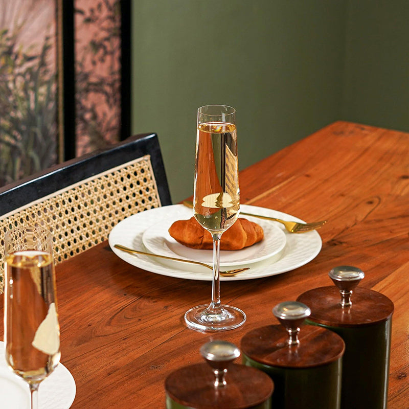 Clearline Flute Glass (240 mL) - Set Of Four media 5