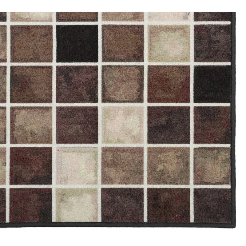Symmetra Nylon Runner Rug - Beige media 4