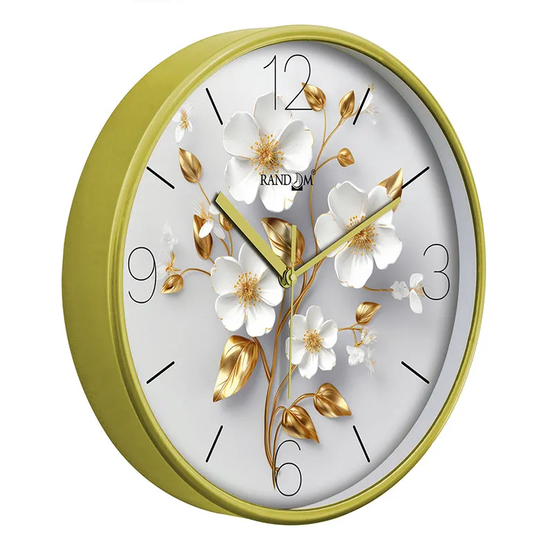 Paradise Petals Plastic Wall Clock media 5