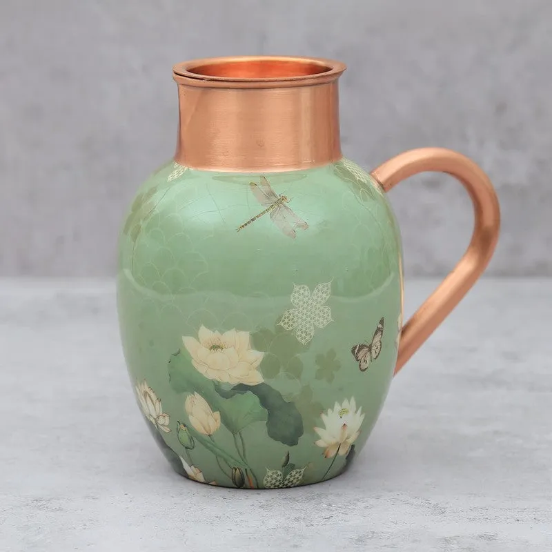 Sage Serenity Copper Jug with Tumbler - Two Piece Set media 6