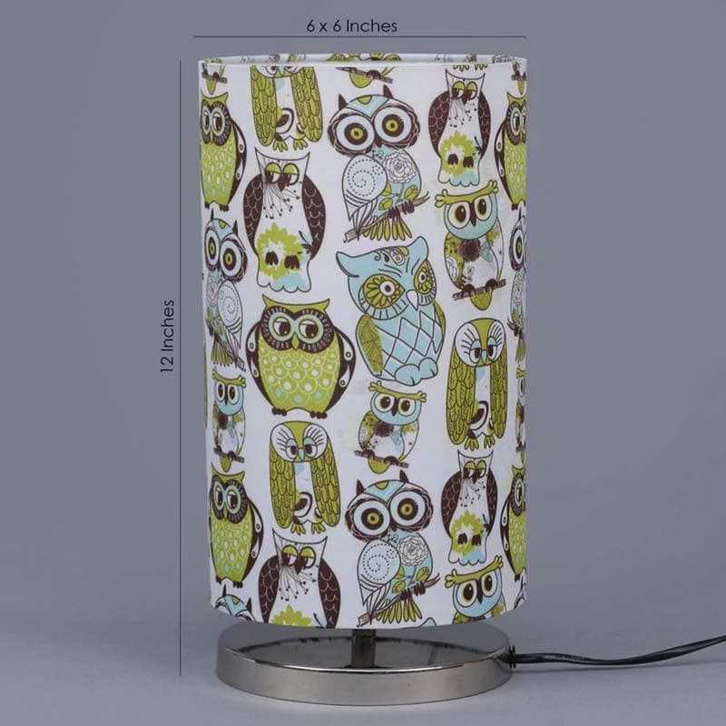 The Wise Owl Fabric Table Lamp - Multicolor media 4