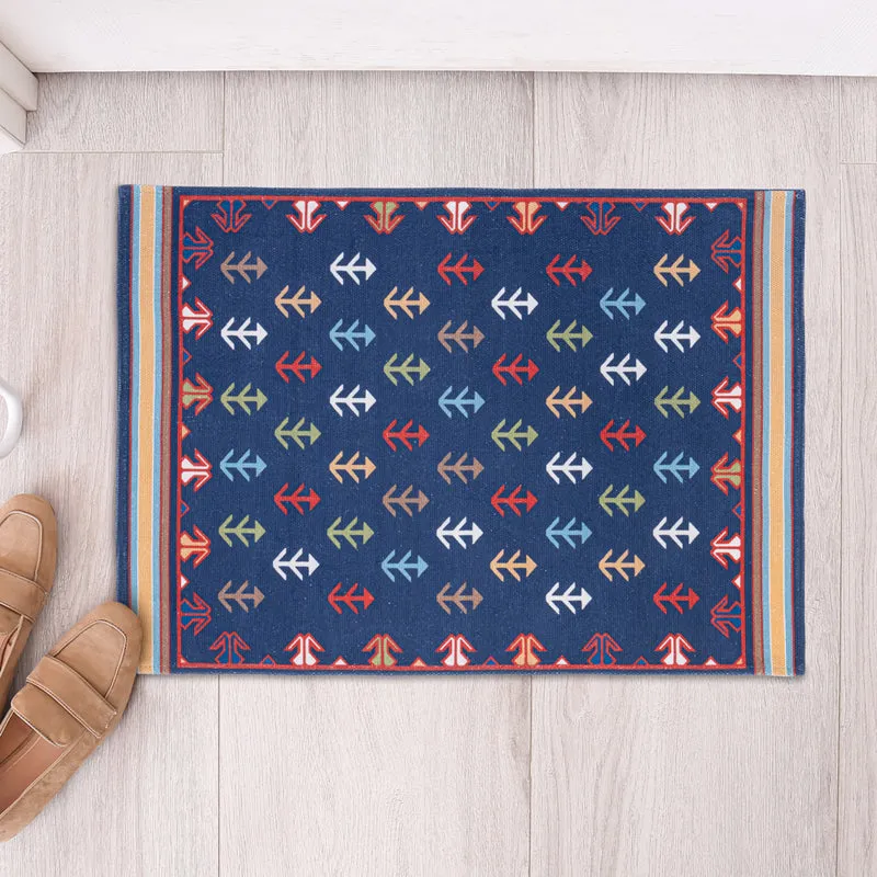 Zerra Cotton Door Mats - Blue media 4