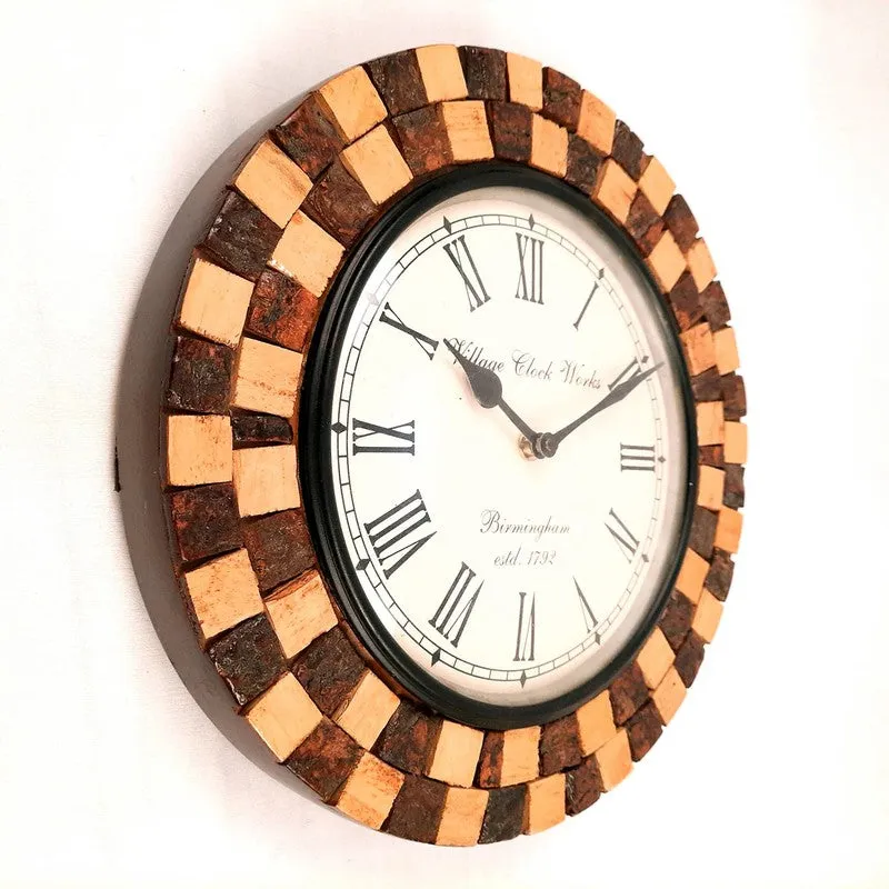 Royal Edge Dial Wooden Wall Clock media 5