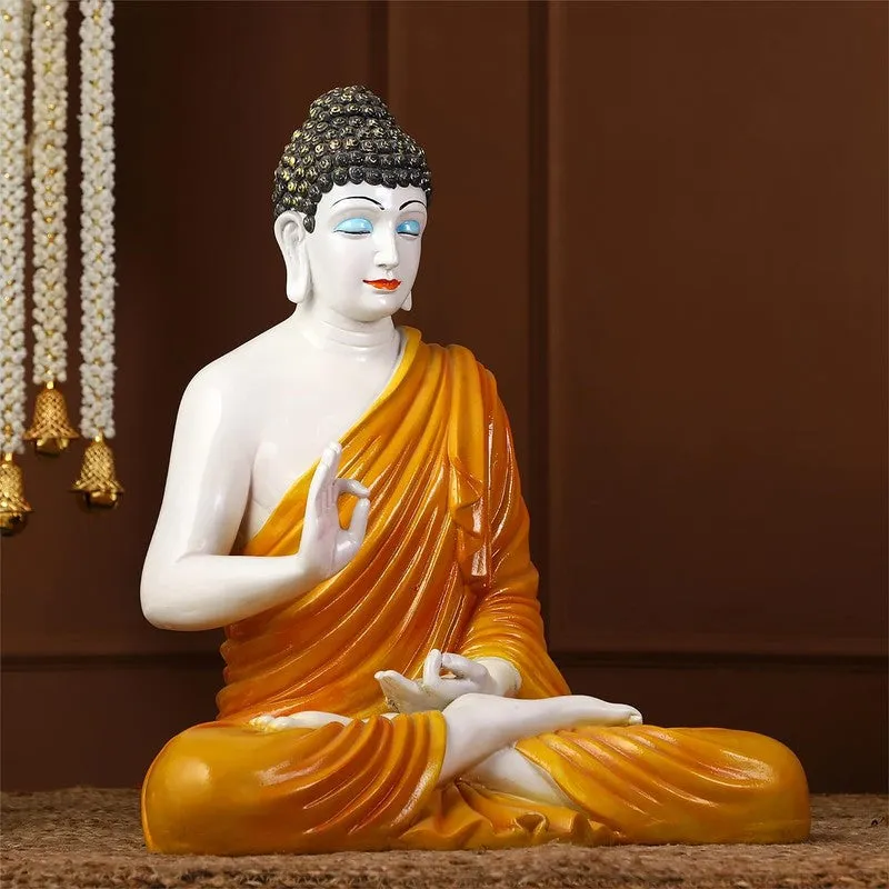 BuddhaBloom Serenity Marble Idol - Yellow media 3