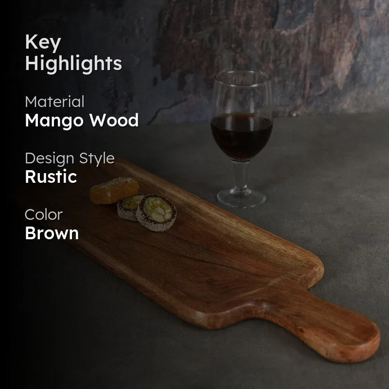 Charcuterie Mango Wood Platter media 2