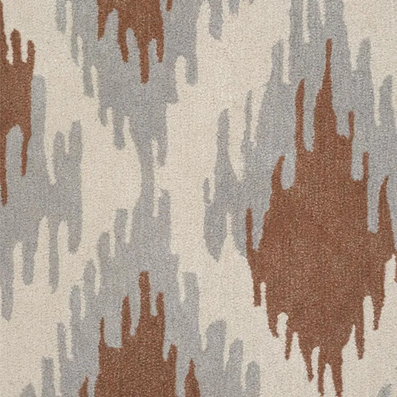 Dwalin Hand Tufted Geometric Wool & Nylon Carpet - Taupe media 4