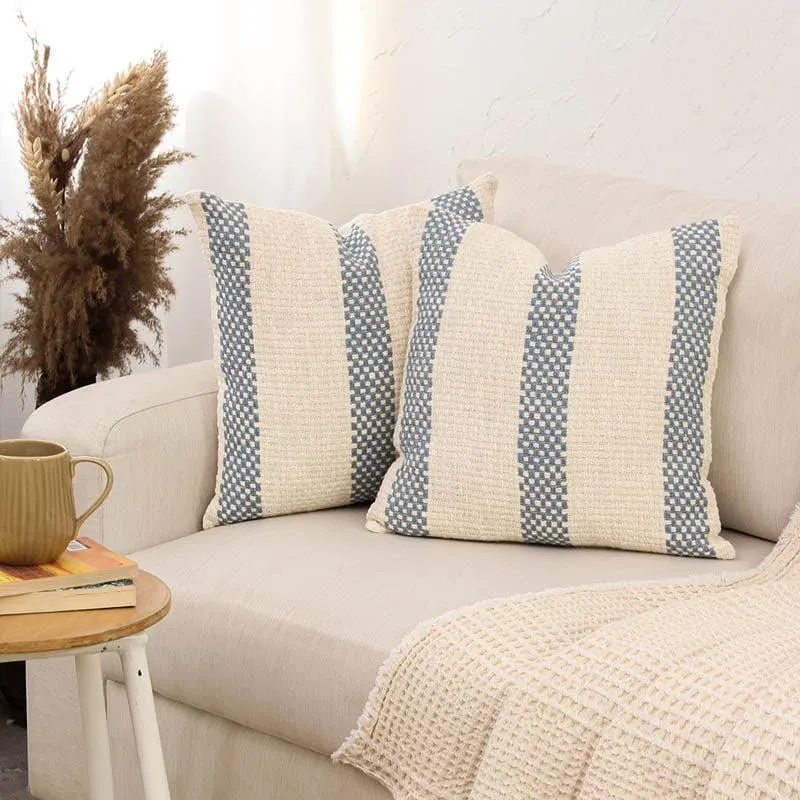 Shivalik Cushion Cover (Blue) - Set Of Two media 2
