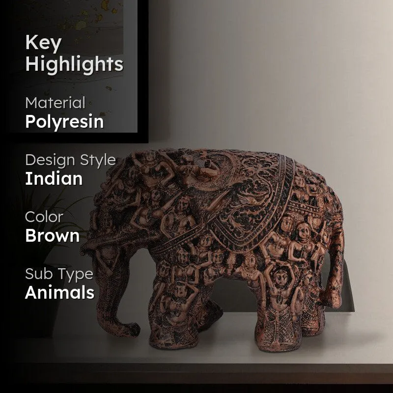 Decorative Tusker Showpiece media 2