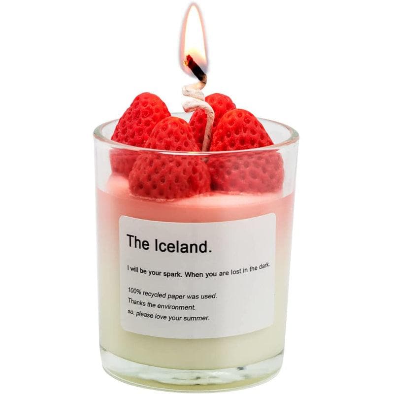 Strawberry Delight Scented Jar Candle media 6