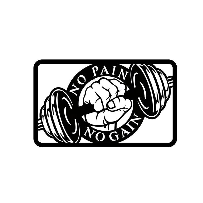 No Pain, No Gain Motivation Iron Wall Accent media 4