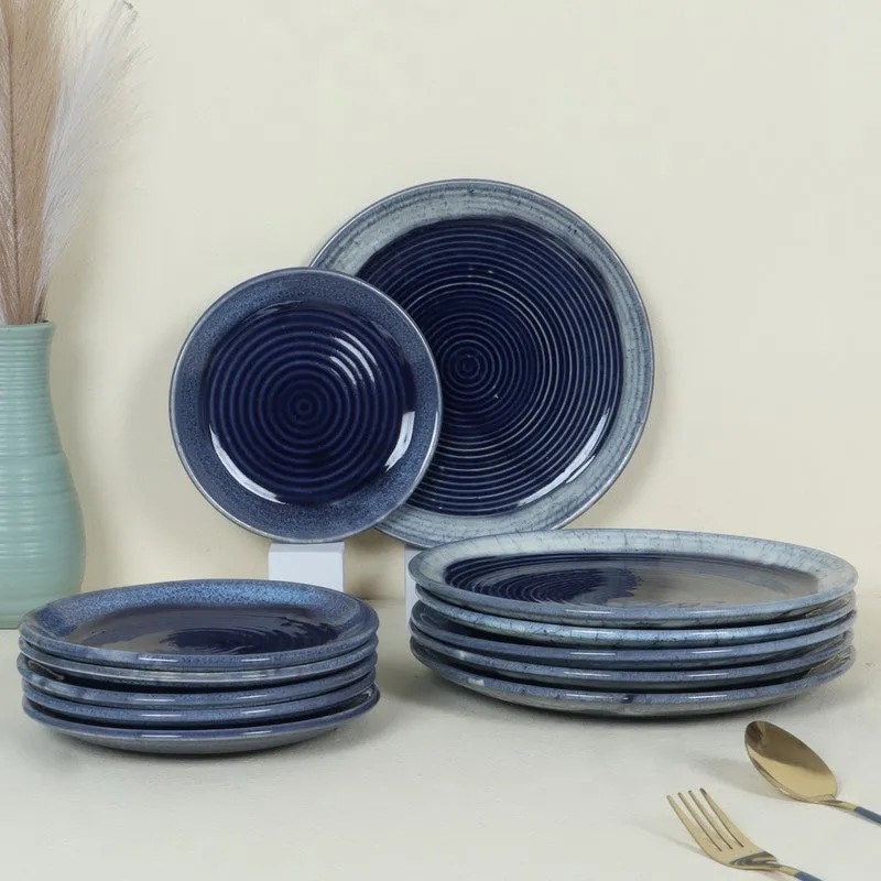Seravelle Dinner Plate (Blue) - Set of Twelve media 1