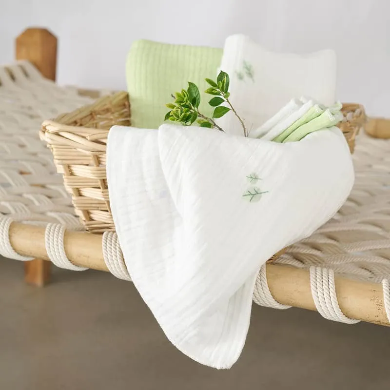Little Maive Baby Bath Towel (Green) - Set Of Two media 5